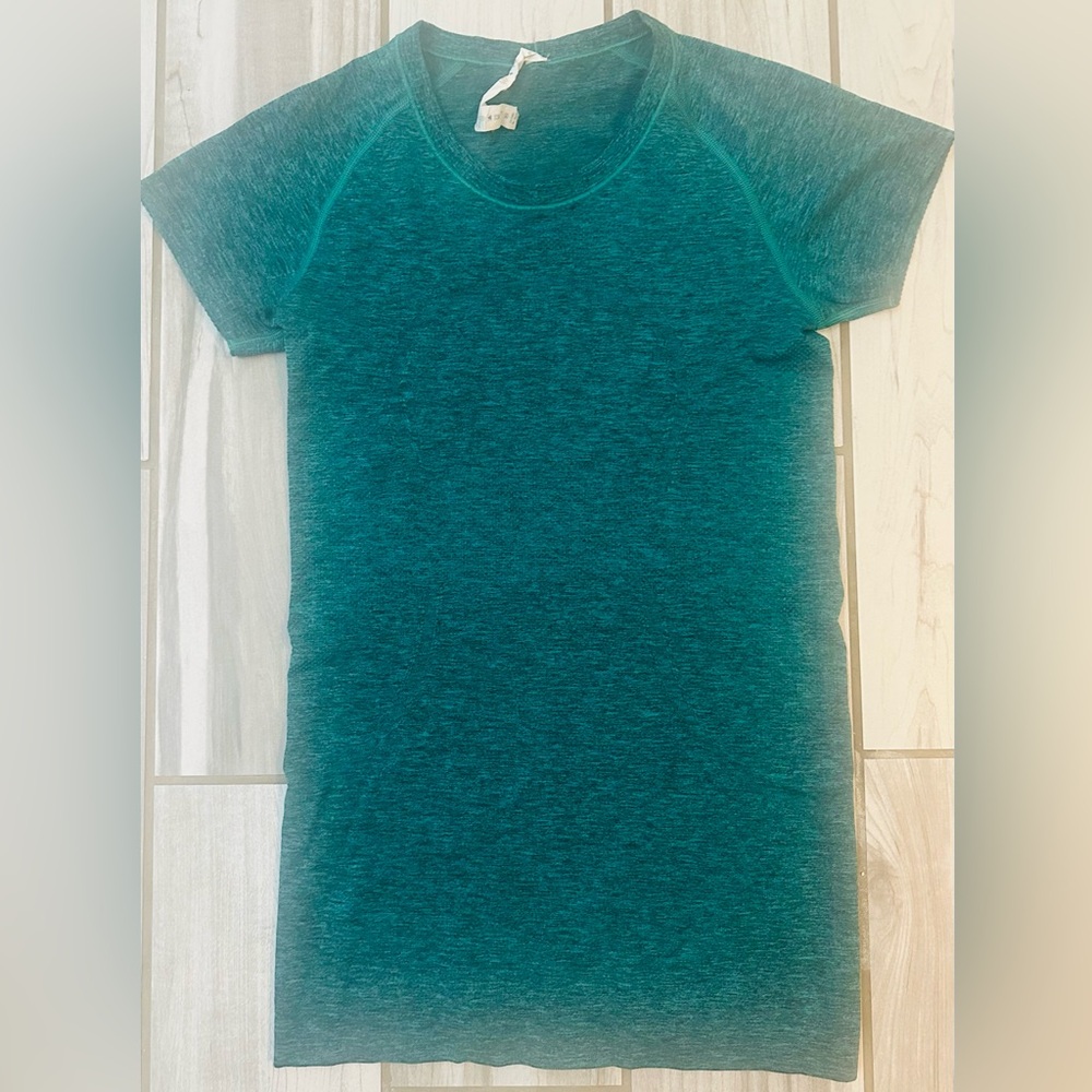 Lululemon, Swifty Tech, Short Sleeve, Teal, 6